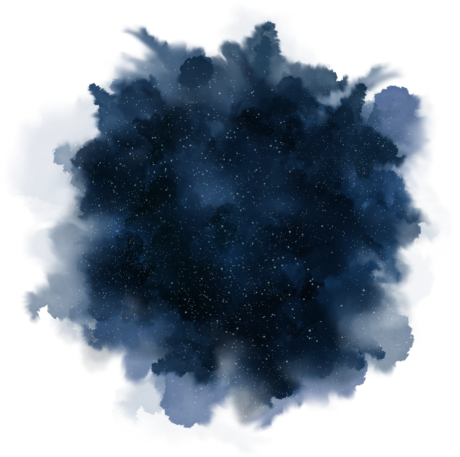 Blue Galaxy Splash Paint